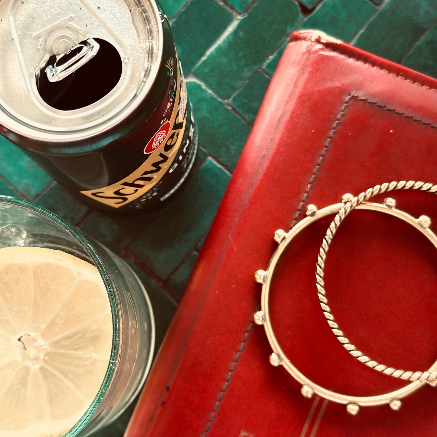 Gehamerde messing armband Marrakech