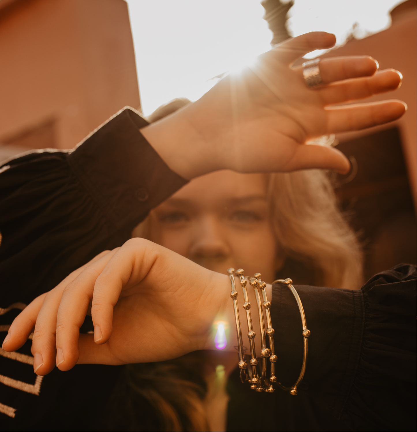 Messing handgemaakte armband