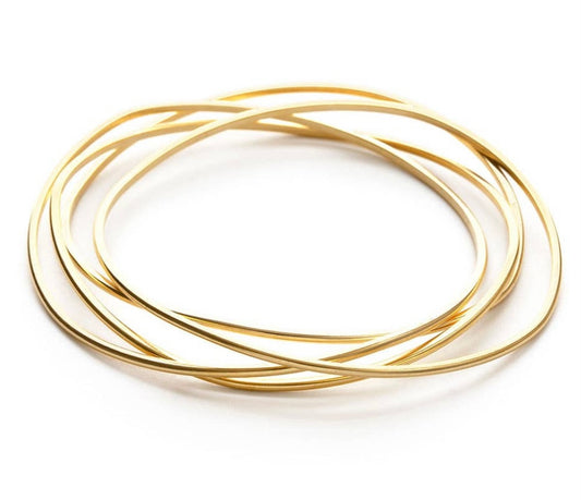 Vergulde Wave armbanden set