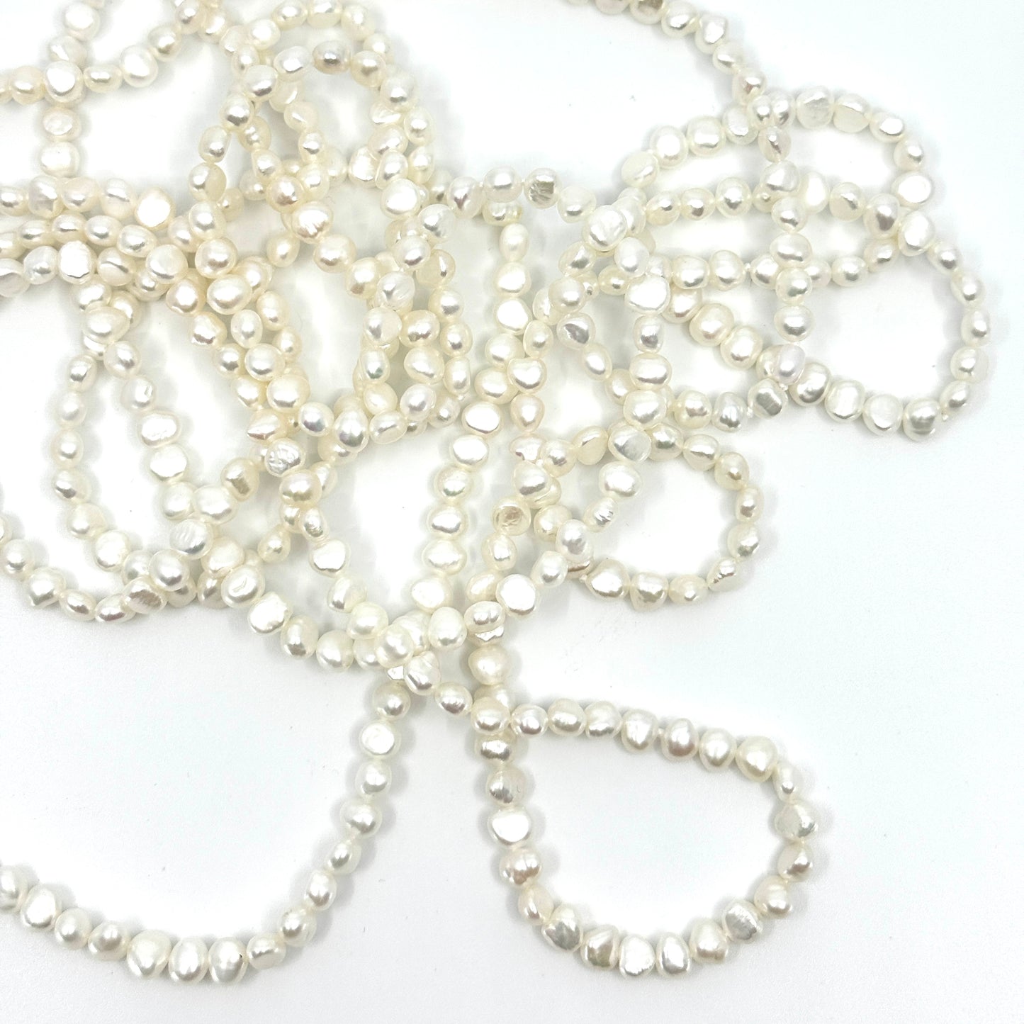 Long Mini Pearls Collier