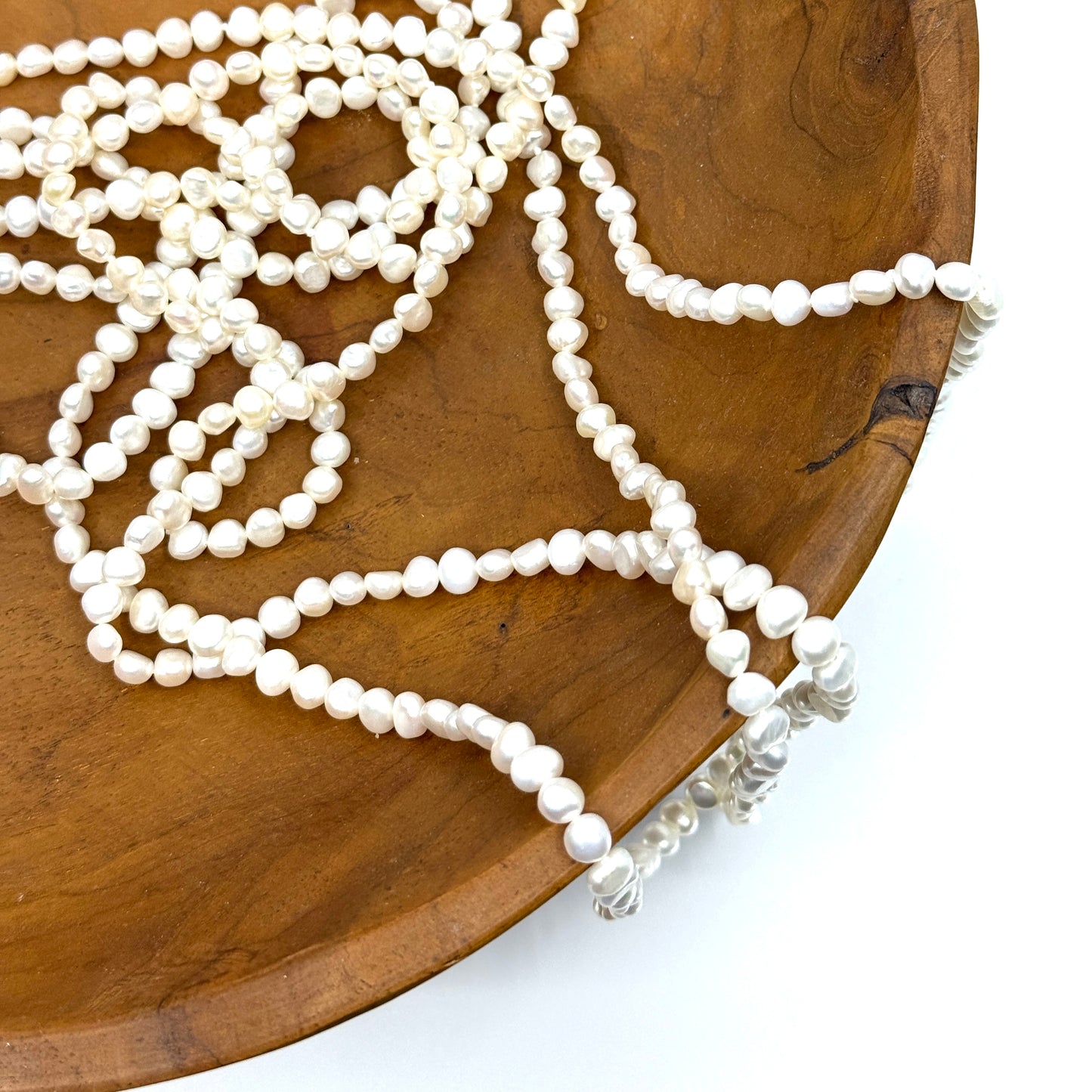 Long Mini Pearls Collier